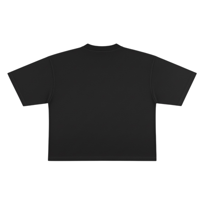 STARSCRIPT Boxy Crop Tee | Obsidian Black