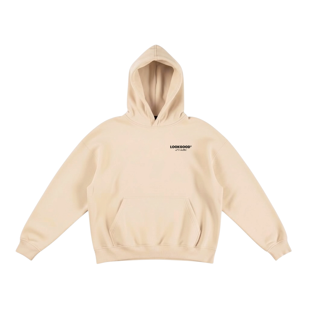 LOOKGOOD Classic Hoodie | Oat Milk